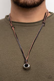 Winslow Wrangler - Brown Necklace - Paparazzi Accessories