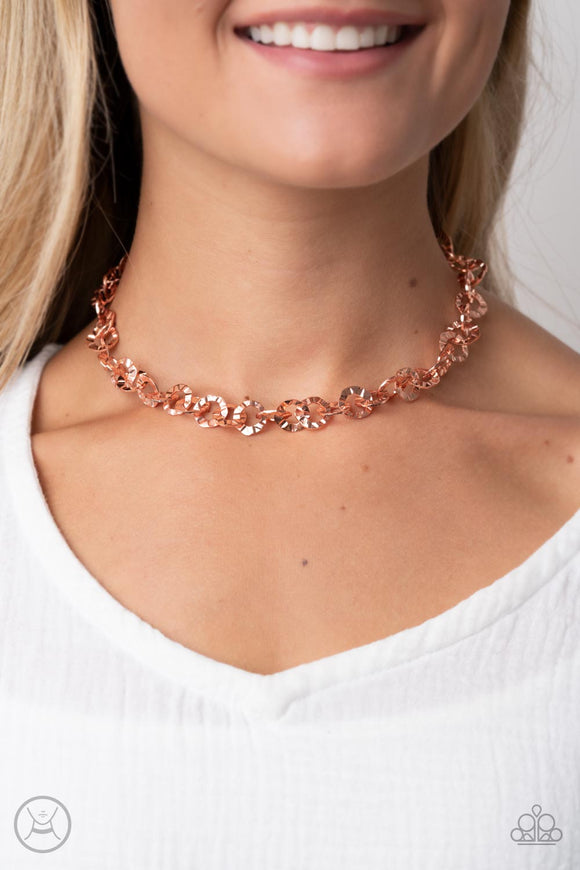 Rebel Grit - Copper Necklace - Paparazzi Accessories