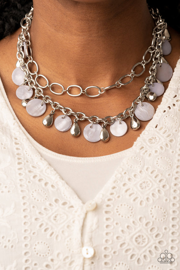Beachfront Fabulous - Silver Necklace - Paparazzi Accessories