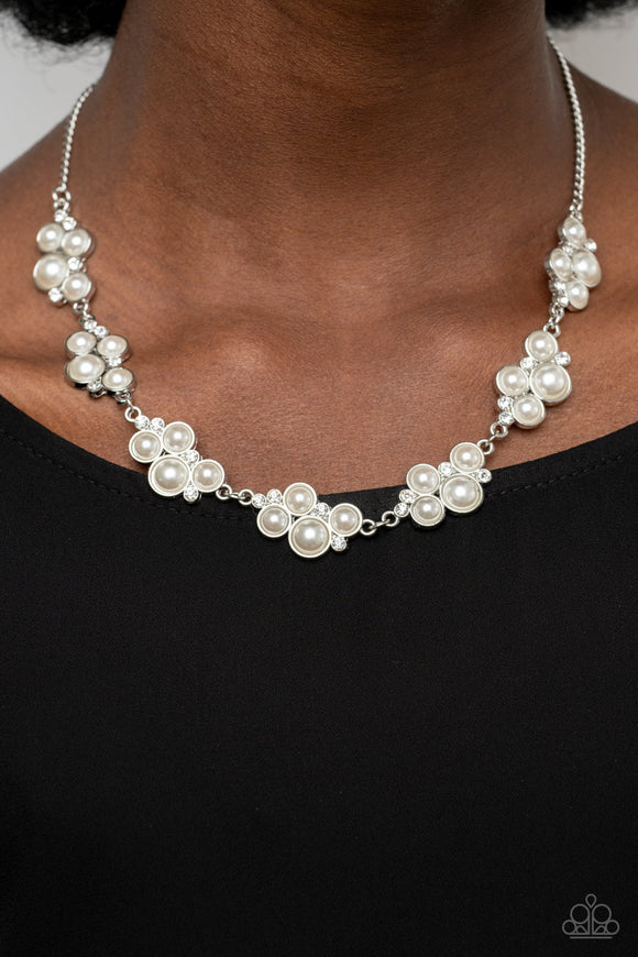 GRACE to the Top - White Necklace - Paparazzi Accessories