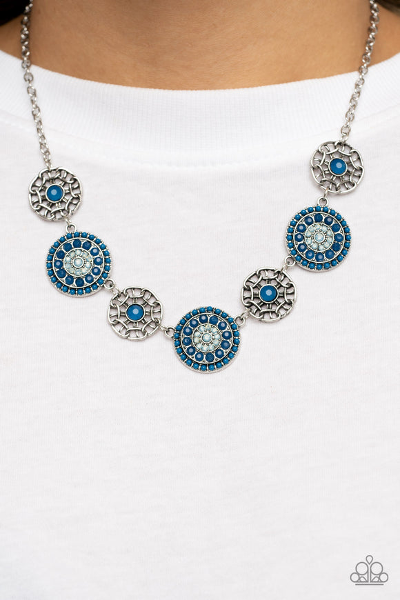 Farmers Market Fashionista - Blue Necklace - Paparazzi Accessories