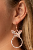 Paradise Found - Copper Earrings - Paparazzi Accessories