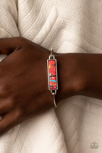 Terrazzo Tarot - Red Bracelet - Paparazzi Accessories