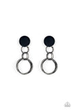 industrialized-fashion-black-post earrings-paparazzi-accessories
