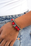 Walk This SWAY - Red Bracelet - Paparazzi Accessories