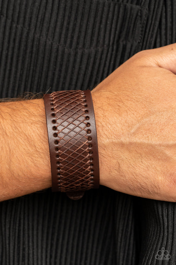 Drifter Discovery - Brown Bracelet - Paparazzi Accessories