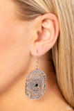 Greco-Roman Romance - Black Earrings - Paparazzi Accessories