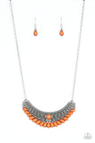 abundantly-aztec-orange-necklace-paparazzi-accessories