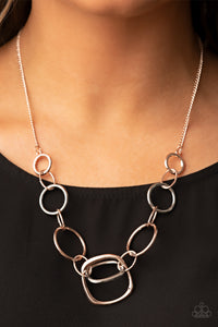 Linked Up Luminosity - Multi Necklace - Paparazzi Accessories