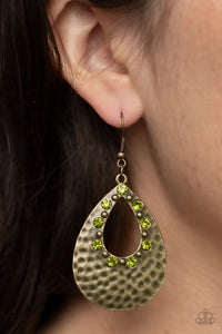 Terraform Twinkle - Green Earrings - Paparazzi Accessories