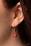 Daisy Dotted Deserts - Red Necklace - Paparazzi Accessories