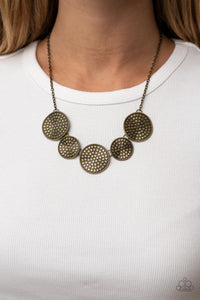 Self DISC-overy - Brass Necklace - Paparazzi Accessories
