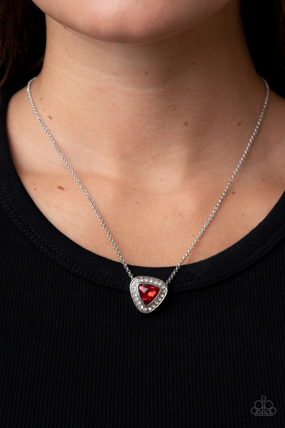 The Whole Package - Red Necklace - Paparazzi Accessories