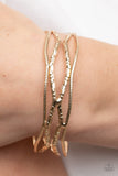 A Narrow ESCAPADE - Gold Bracelet - Paparazzi Accessories