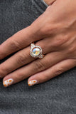 Dazzling I Dos - Rose Gold Ring - Paparazzi Accessories