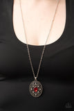Sonata Swing - Red Necklace - Paparazzi Accessories