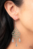 Sentimental Shimmer - Green Earrings - Paparazzi Accessories