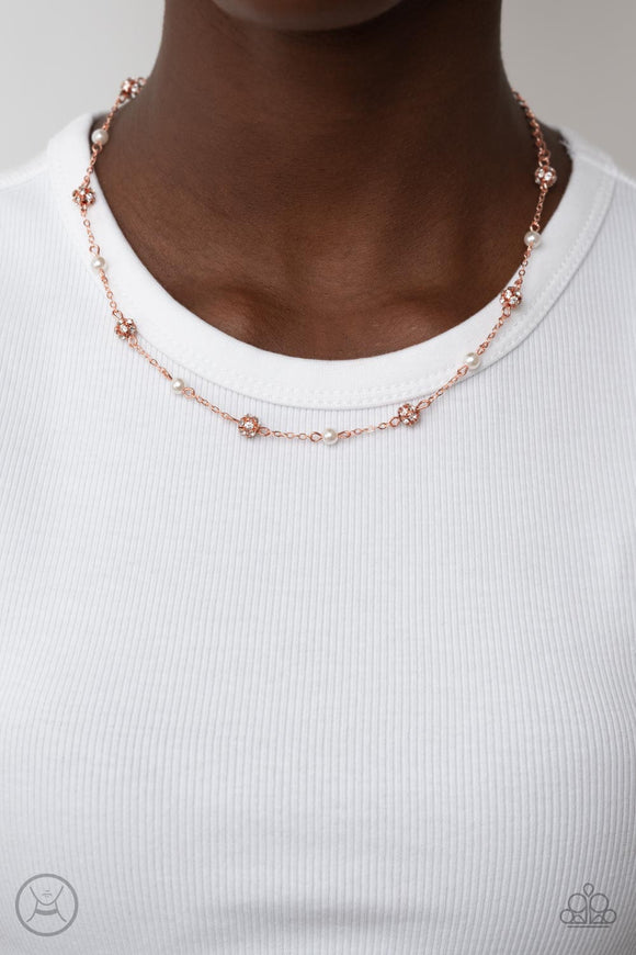 Rumored Romance - Copper Necklace - Paparazzi Accessories