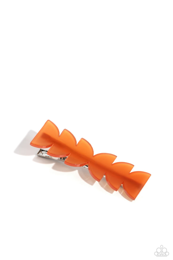 Nothing Phases Me - Orange Hair Clip - Paparazzi Accessories