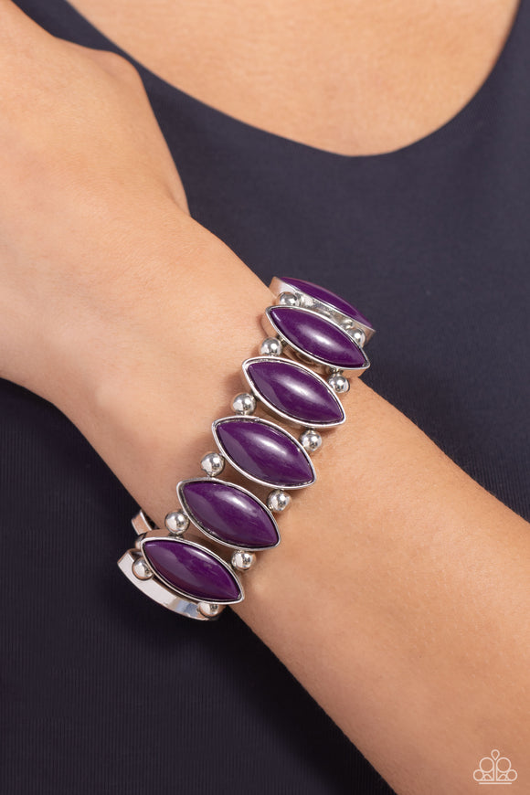 Cry Me a RIVERA - Purple Bracelet - Paparazzi Accessories