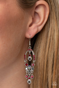 Sophisticated Starlet - Red Earrings - Paparazzi Accessories