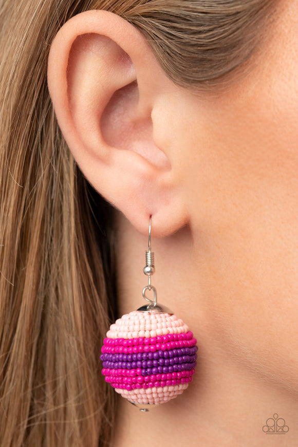Zest Fest - Pink Earrings - Paparazzi Accessories