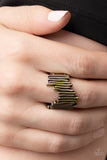 Along the Lines - Brass Ring - Paparazzi Accessories