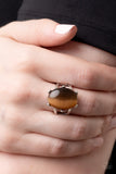 Enchantingly Everglades - Brown Ring - Paparazzi Accessories