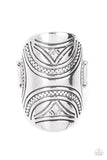 pharaoh-party-silver-ring-paparazzi-accessories