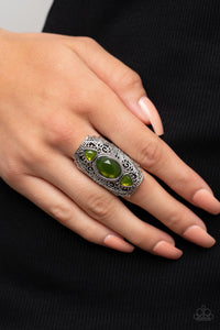 Castle Terrace - Green Ring - Paparazzi Accessories