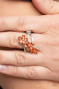 Posh Petals - Orange Ring - Paparazzi Accessories