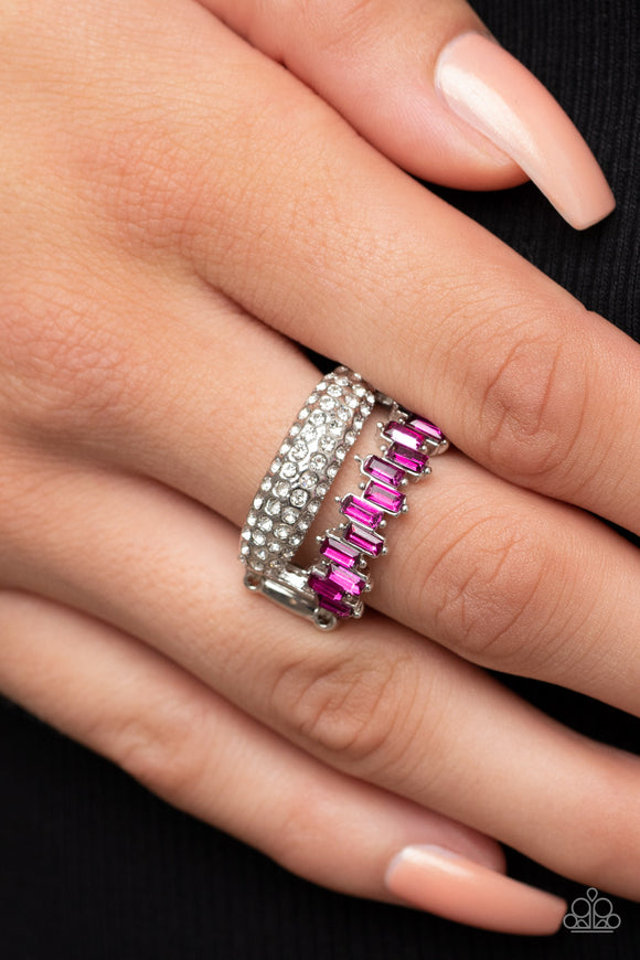 Hold Your CROWN High - Pink Ring - Paparazzi Accessories
