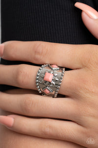Daisy Diviner - Pink Ring - Paparazzi Accessories