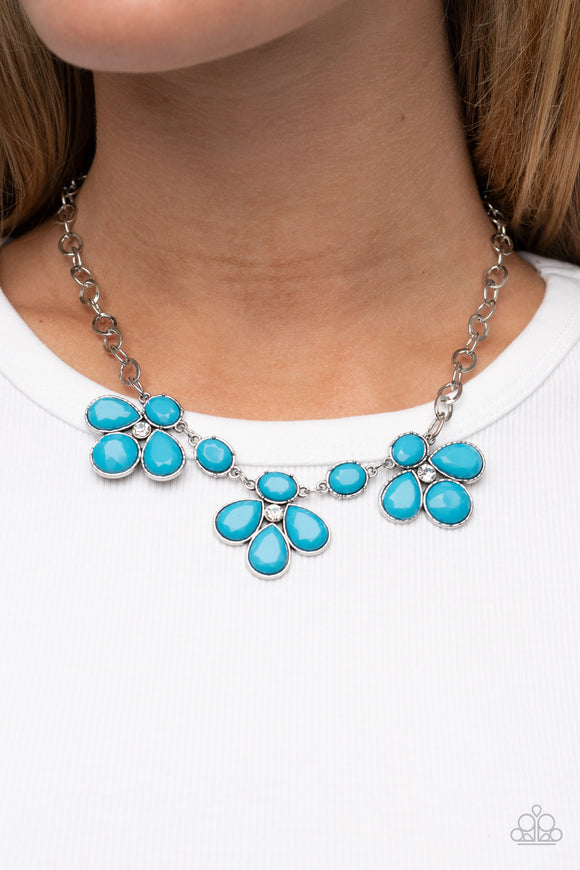 SELFIE-Worth - Blue Necklace - Paparazzi Accessories