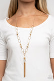 Taken with Tassels - Gold Necklace - Paparazzi Accessories