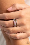 Fractal Fascination - Pink Ring - Paparazzi Accessories