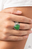 Stone Age Admirer - Green Ring - Paparazzi Accessories
