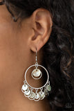 Cabana Charm - Silver Earrings - Paparazzi Accessories