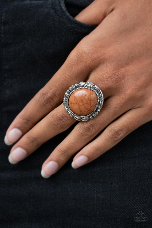 Salt of the Earth - Brown Ring - Paparazzi Accessories