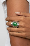 Rockable Refinement - Green Ring - Paparazzi Accessories