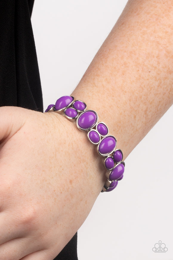 Tic Tac Dance - Purple Bracelet - Paparazzi Accessories