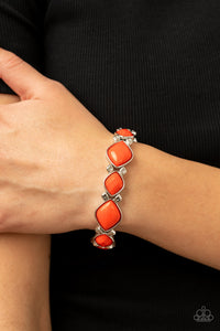 Boldly BEAD-azzled - Orange Bracelet - Paparazzi Accessories