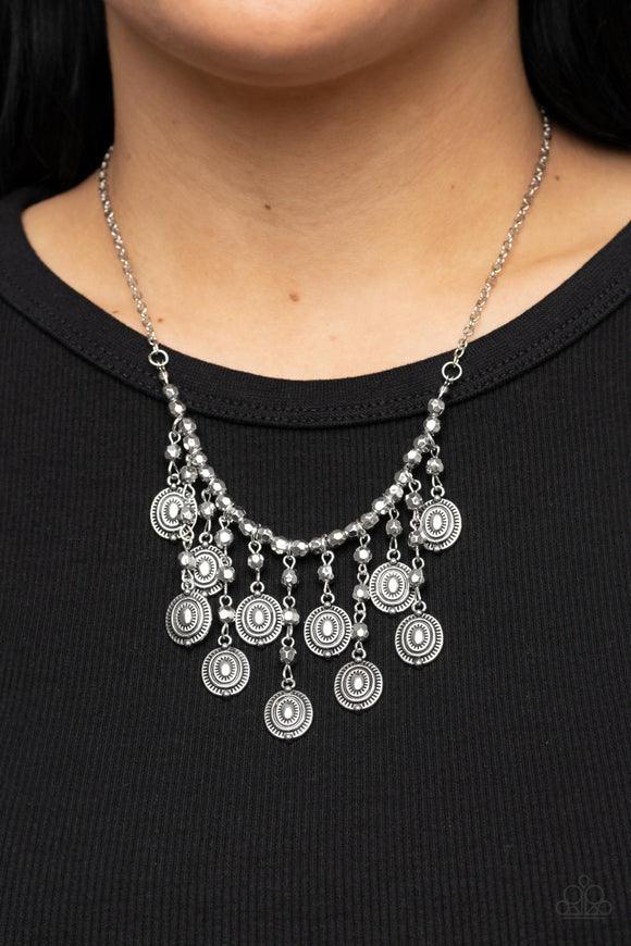 Leave it in the PASTURE - Silver Necklace - Paparazzi Accessories