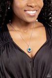 Gracefully Glamorous - Blue Necklace - Paparazzi Accessories