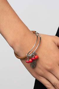 Running a-FOWL - Red Bracelet - Paparazzi Accessories