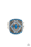 amplified-aztec-blue-ring-paparazzi-accessories