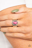 Moab Motif - Pink Ring - Paparazzi Accessories