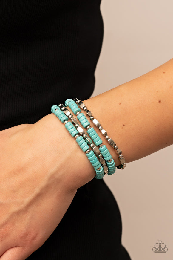 Anasazi Apothecary - Blue Bracelet - Paparazzi Accessories