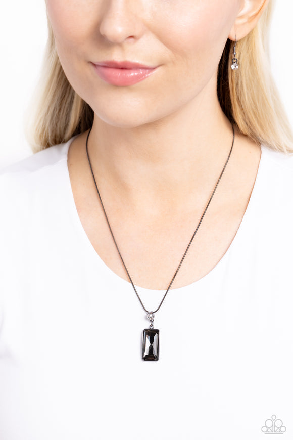 Cosmic Curator - Black Necklace - Paparazzi Accessories