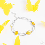 Dazzle for Days - Yellow Bracelet - Paparazzi Accessories